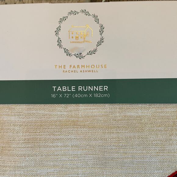 The Farmhouse Embroidered Red Cardinals Christmas Table Runner 16x72 Holiday New - Picture 8 of 16